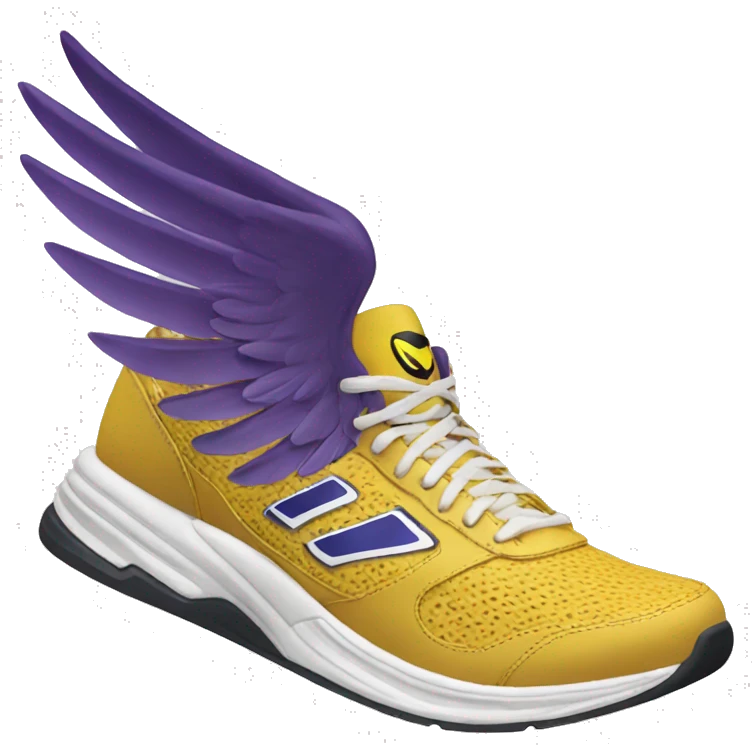 Winged track shoe emoji