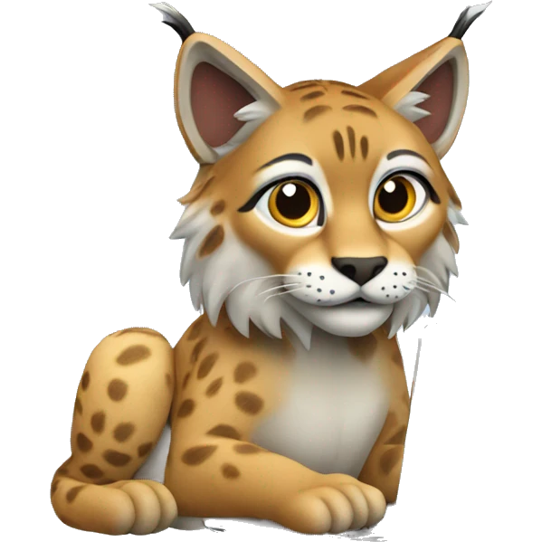 A lynx with a laptop emoji