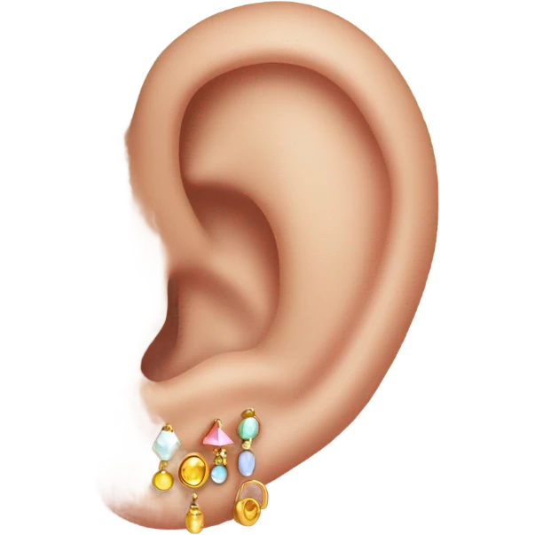Pierced ear emoji