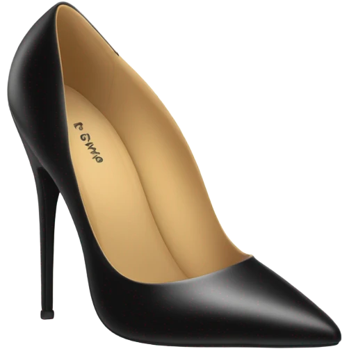 black high heel  emoji