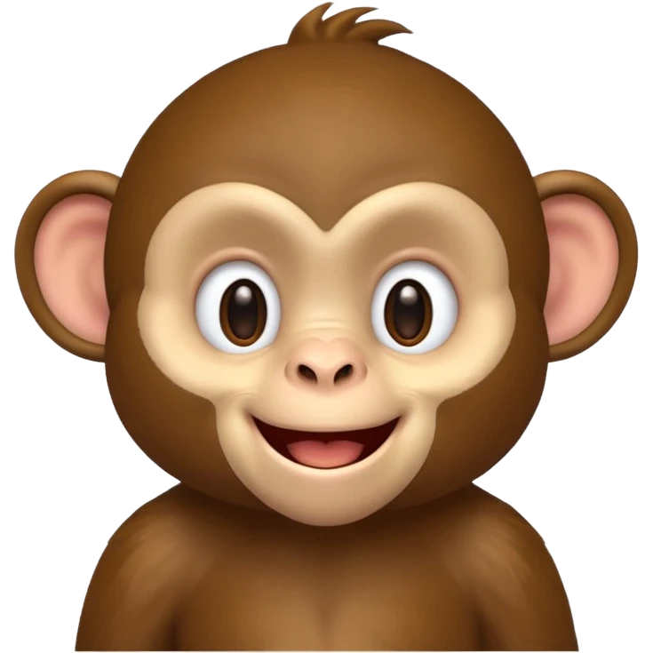 happy cute monkey  emoji