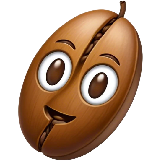 Coffee bean emoji