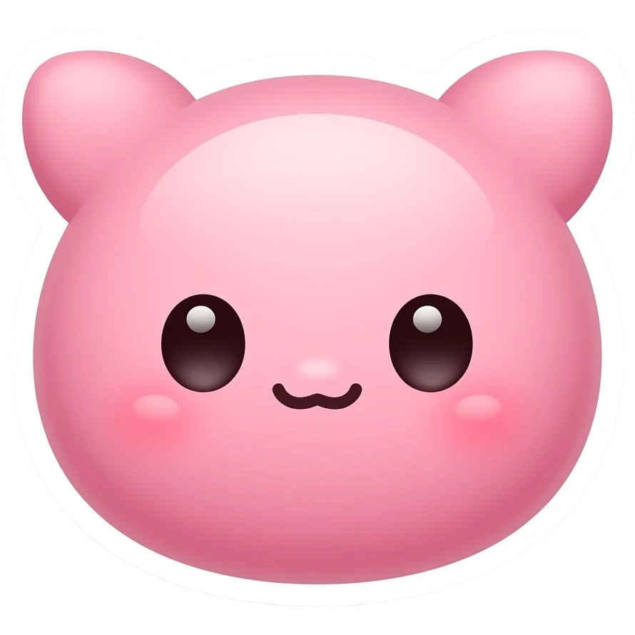 cute pink stickers emoji