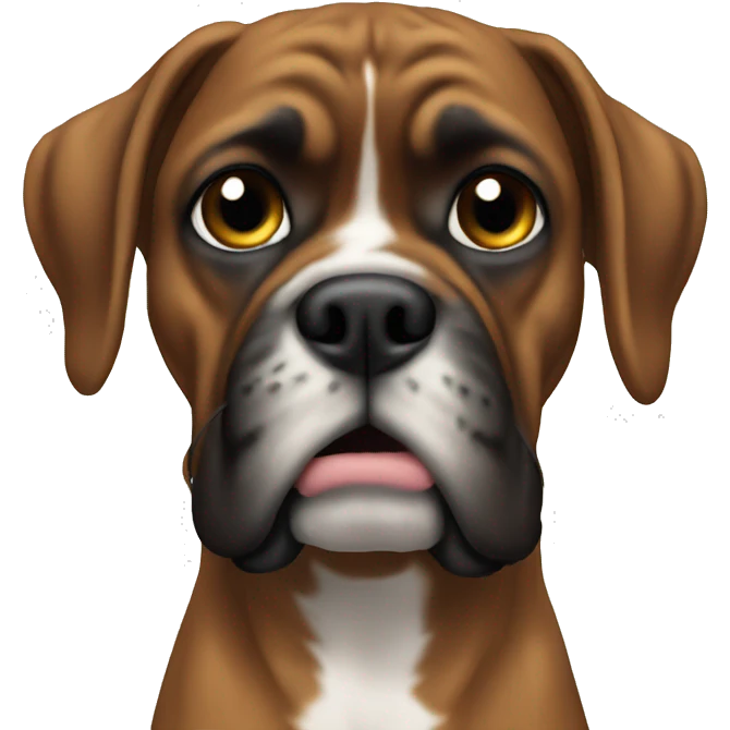 Boxer love emoji