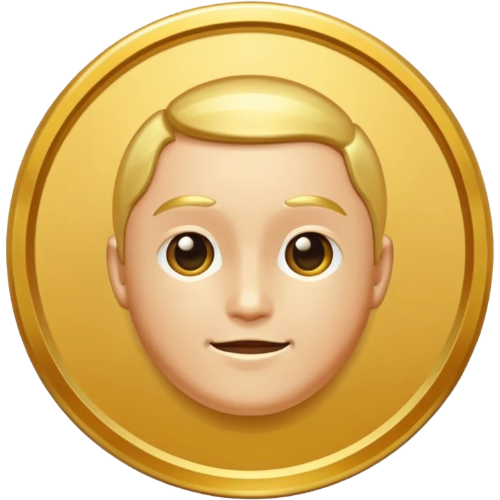 gold medal with no engraved on it emoji