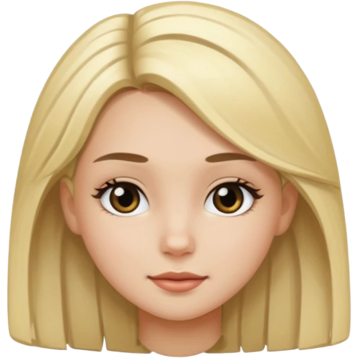 Black blond hair attractive girl  emoji
