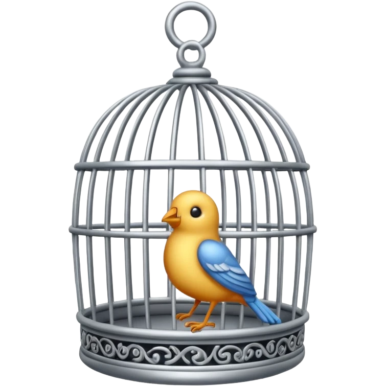 A round bird cage emoji emoji