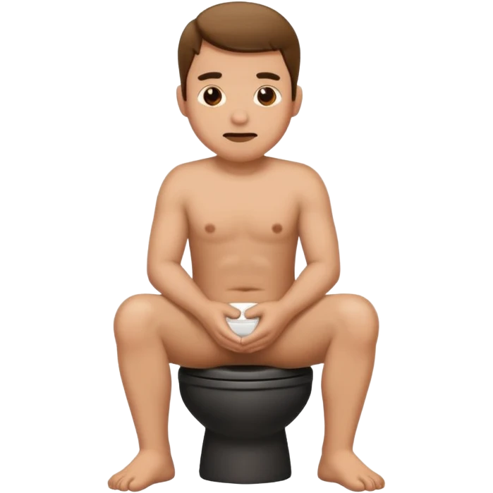 Guy pooping  emoji