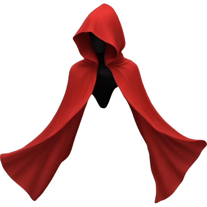 faceless mannequin flapping red cape emoji