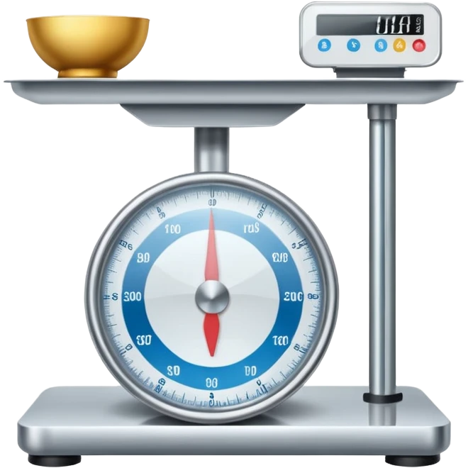 The internet  on a weighing scale emoji