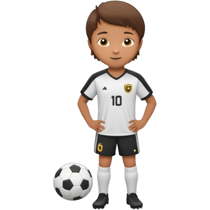 ребенок футболист emoji