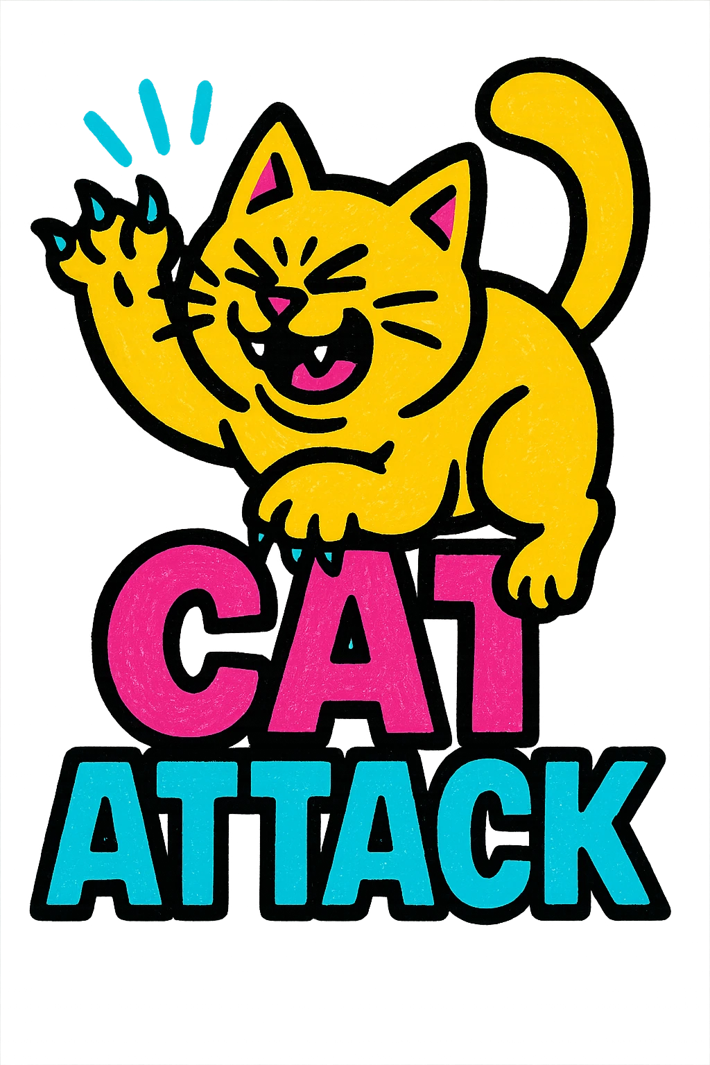 cat attack emoji