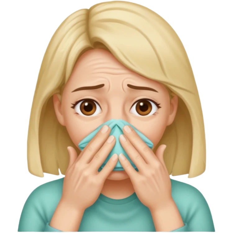 The girl needs to be blocking her nose with both hands to avoid the bad smell. emoji