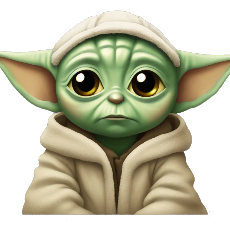 Sad baby yoda  emoji