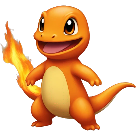 charmander with ash emoji