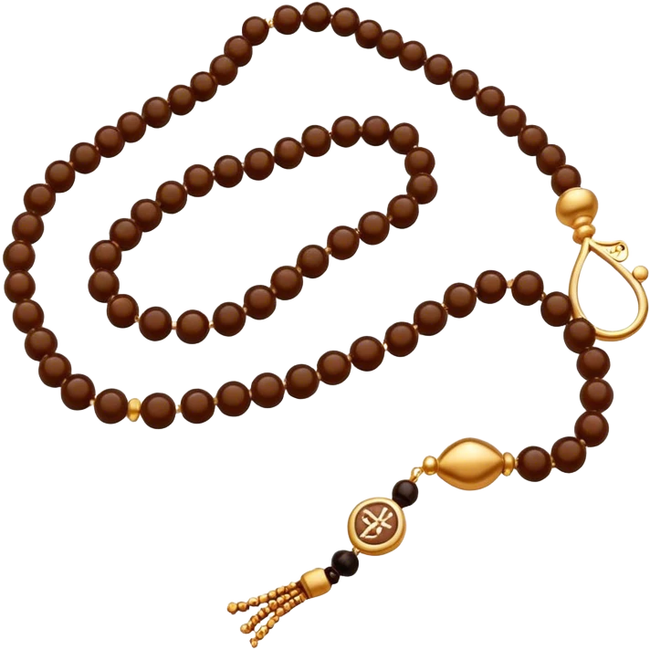 Brown Tasbih emoji