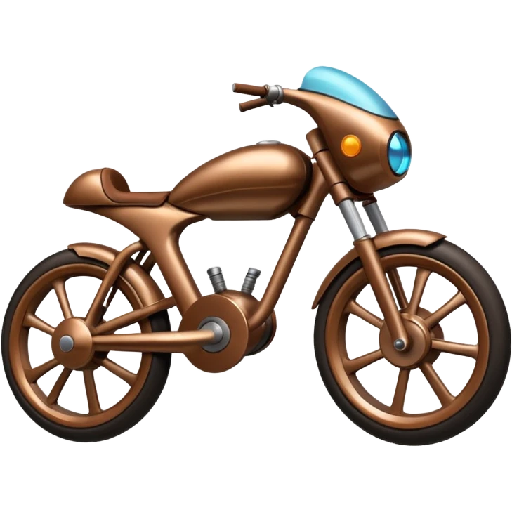 sci fi brown bike emoji