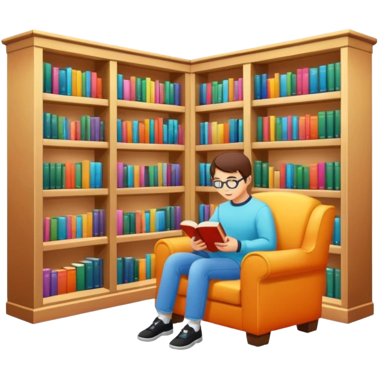aestetic library y2k style emoji