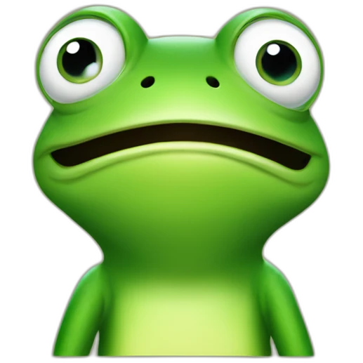 frog listening to misic emoji