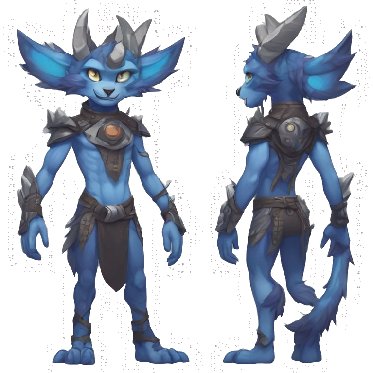 Anthro cool edgy Vernid-WickerBeast-Protogen-Primagen-Fakémon Full Body emoji