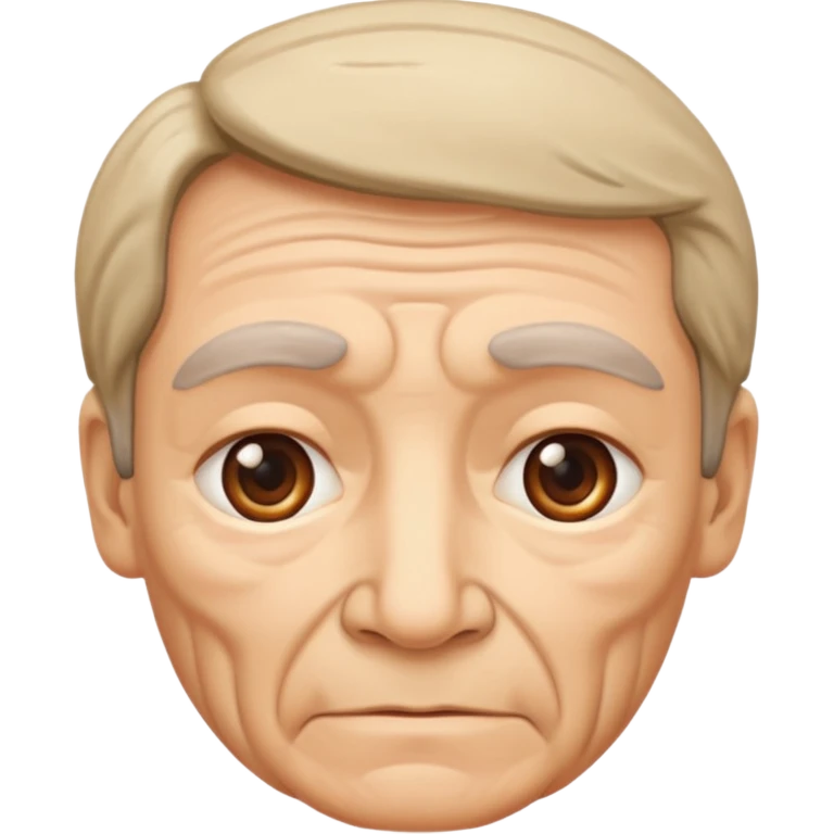 Parent only Face with middle age emoji