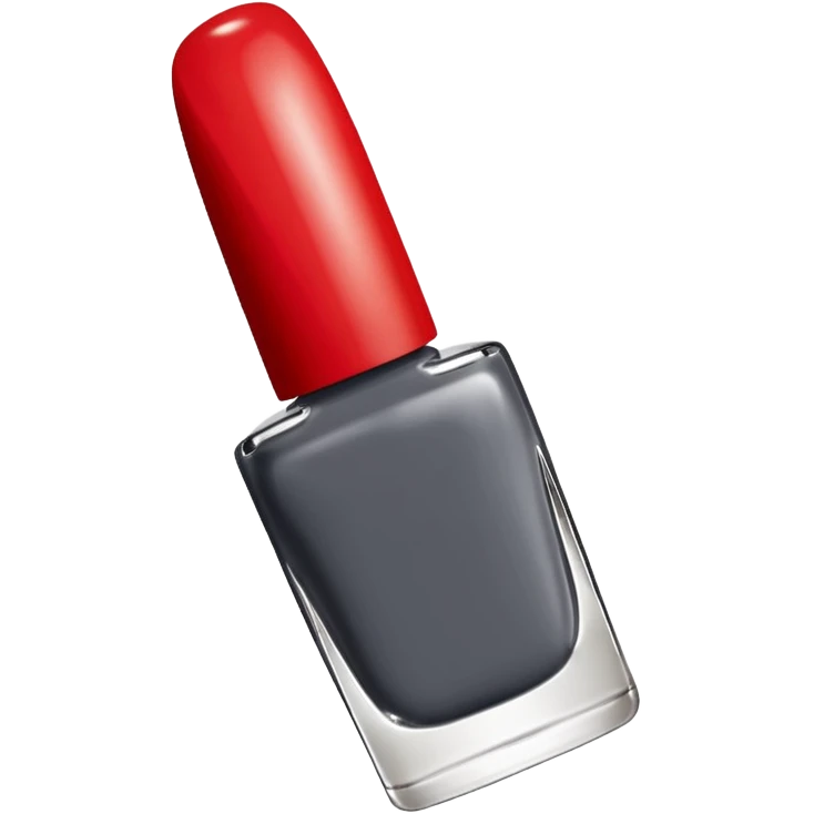 Christian Louboutin dark grey nail polish  emoji