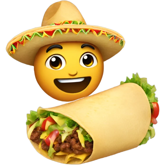 Celebrating taco emoji