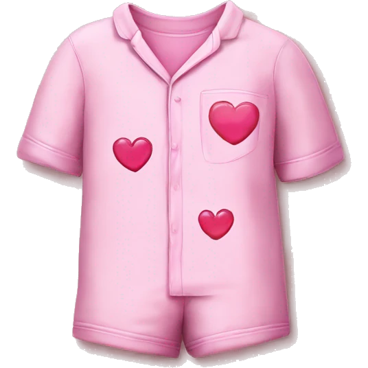 heart pink pyjama emoji