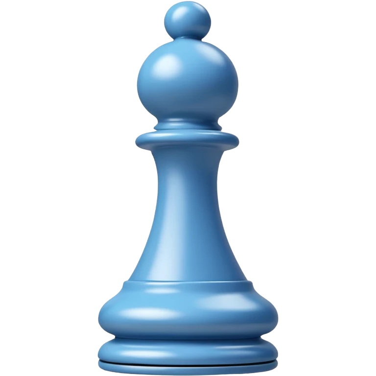 white plastic chess pieces, pawn, white emoji