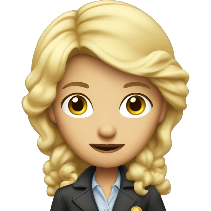 cunning blonde detective emoji