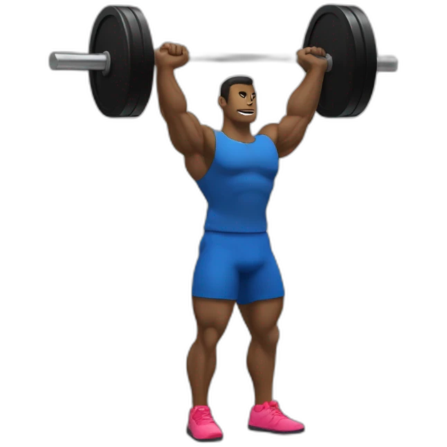 barbell military press emoji