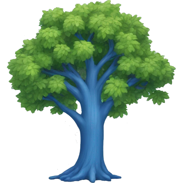 Blue tree emoji