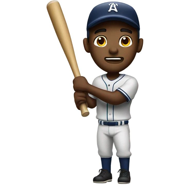 Man inside a Baseball bat  emoji