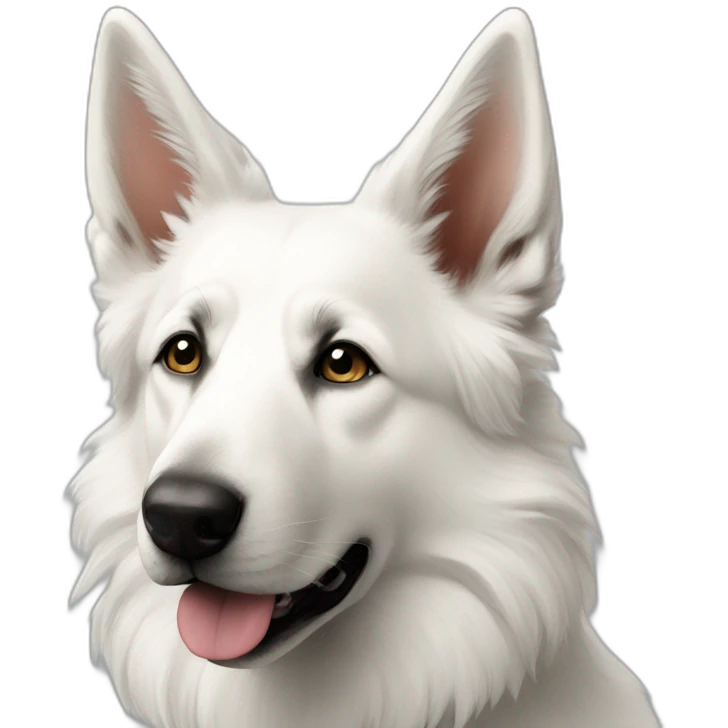 White shepherd beautiful emoji