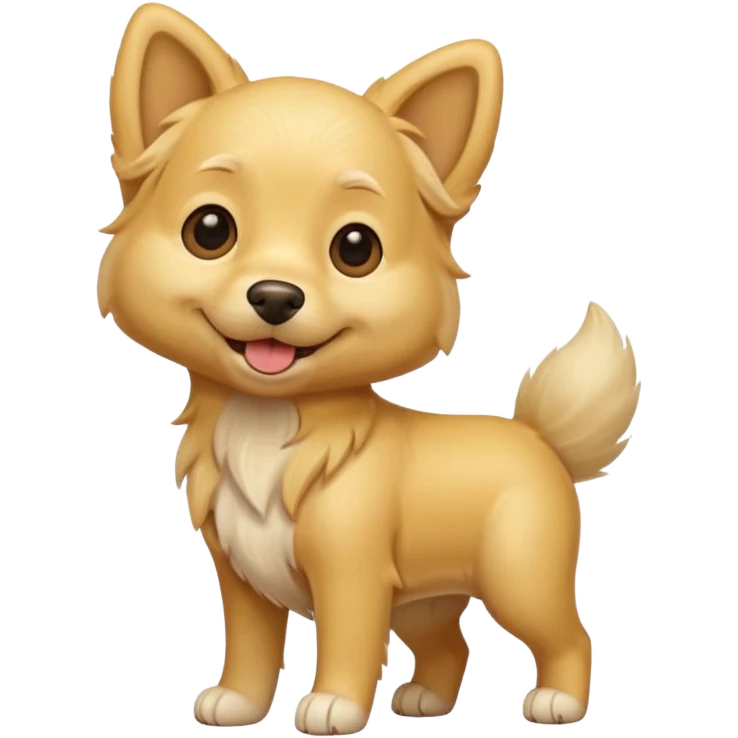 blond dog emoji