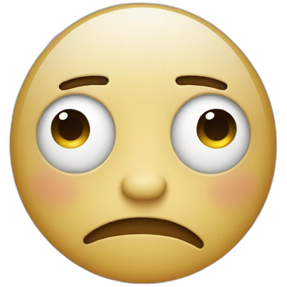 Sad face emoji