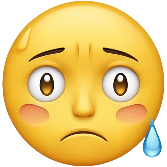 Sad yellow face emoji
