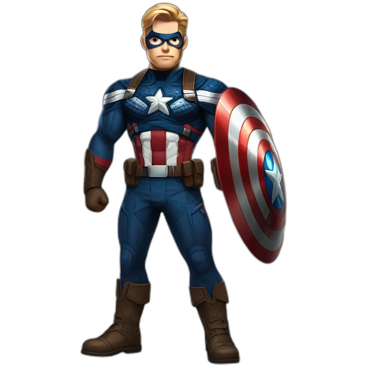capitan america fullbody emoji
