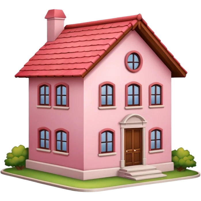Pink house emoji