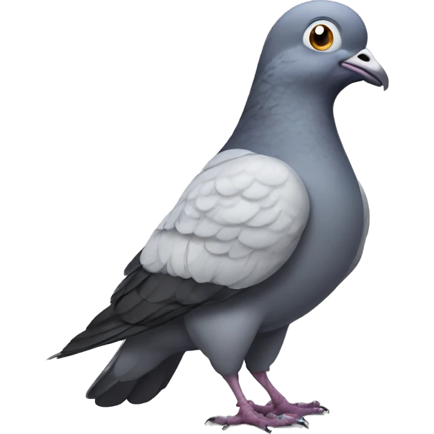 Pigeon with big muscles emoji