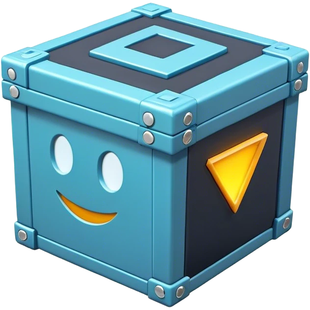 Clash of Clans aesthetic: Cinematic Playful Pixel 3D loot crate Emoji, rendered in a 3D vector-style similar to standard emojis with minimal shading and bold, simplified shapes. A compact, distinct form with signature details, softly glowing with a pixelated adventure charm. Simplified yet unmistakably iconic, highly detailed and consistent, glowing with a soft radiance and high shine. Stylized with a touch of classic pixel-art charm and a soft glowing outline, capturing the essence of a beloved gaming relic with a friendly, playful manner! emoji
