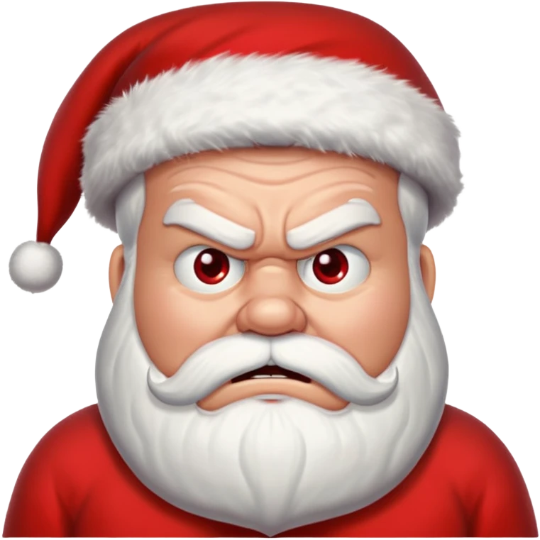 Angry Santa  emoji