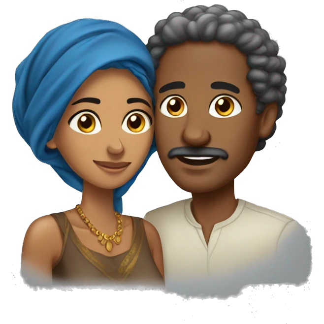 Eritrean couple emoji