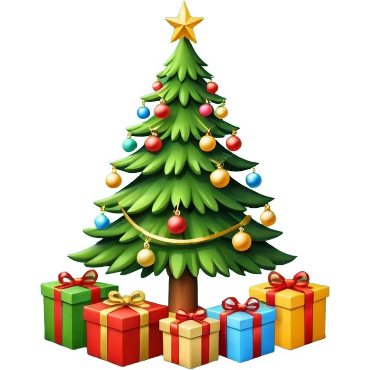 елкас подарками emoji