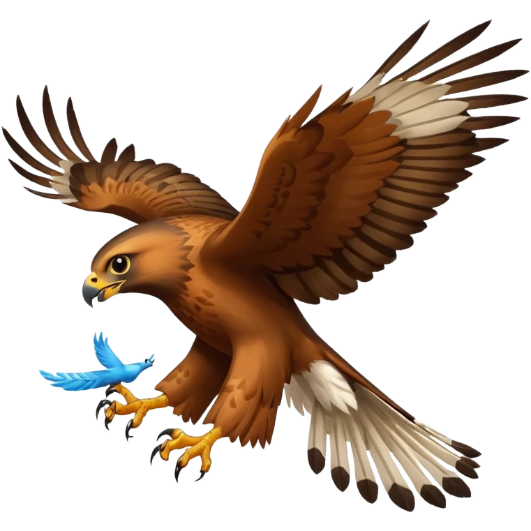 Hawk getting cat emoji