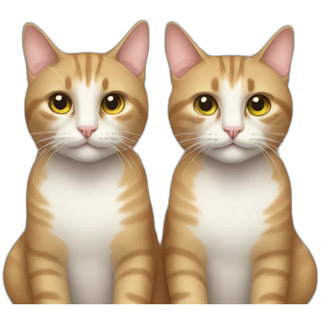 Two cat emoji