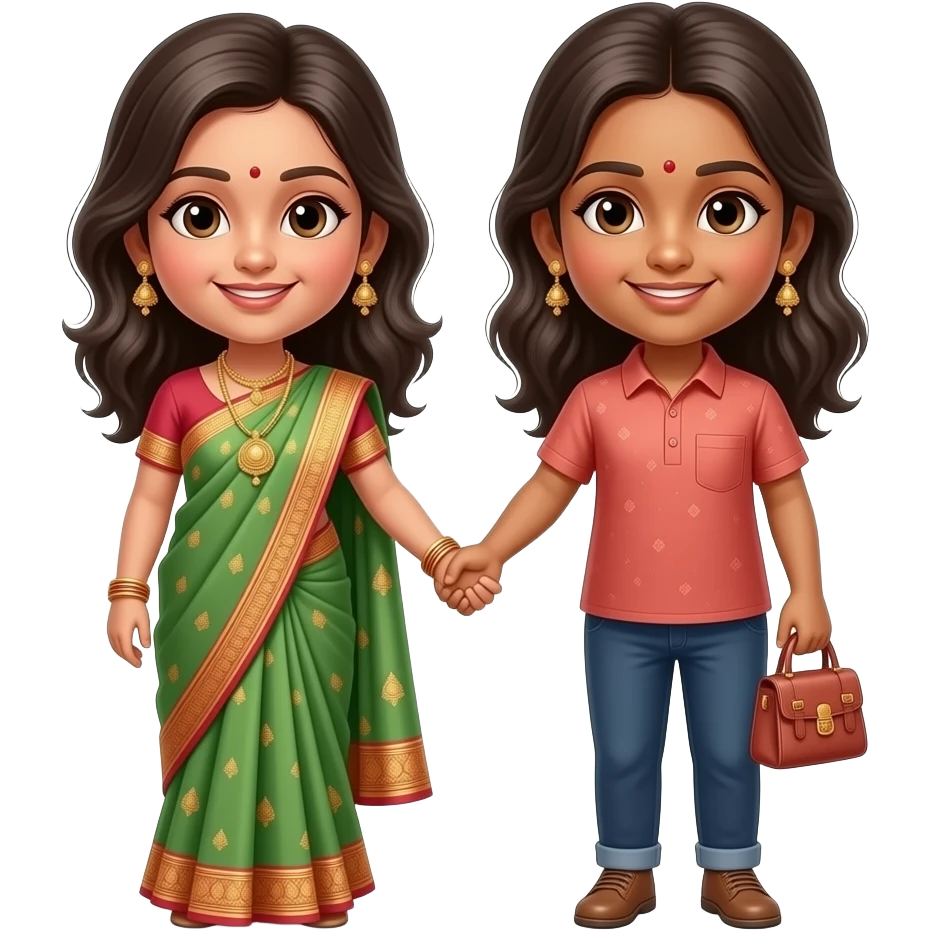 yaswini  akka and abinaya tangachi love emoji