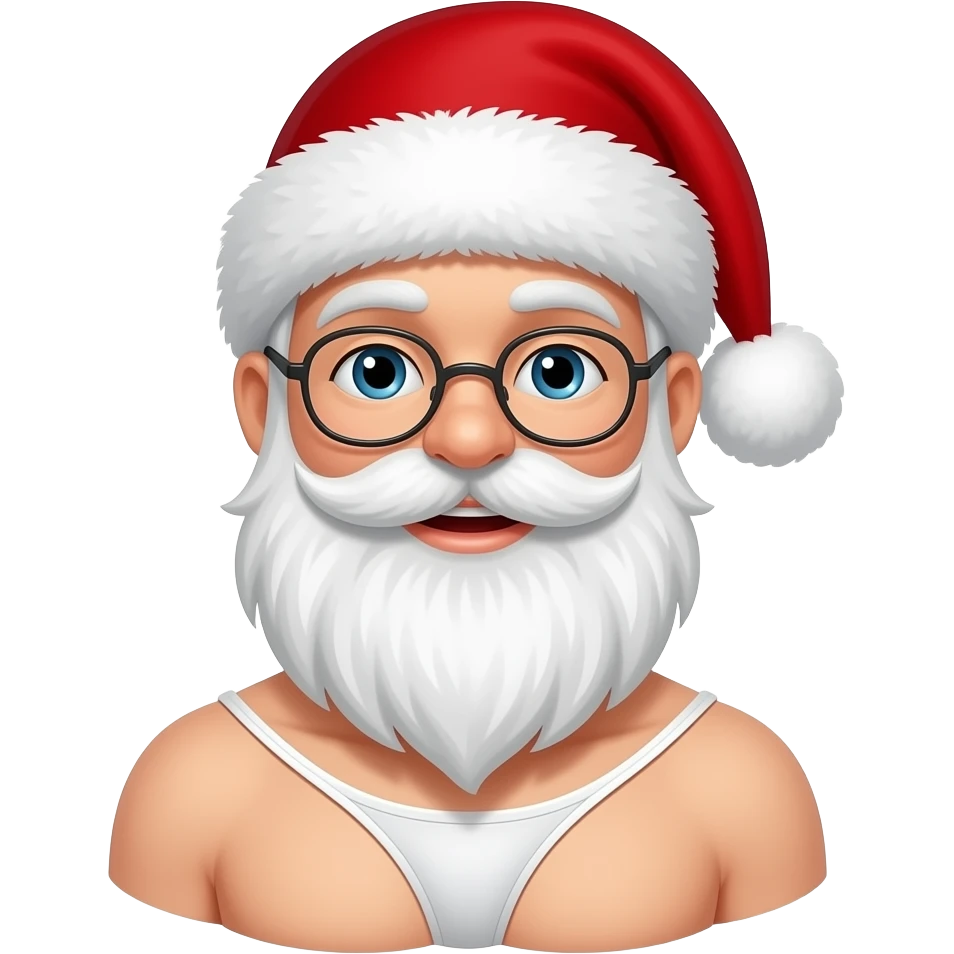 Le Père Noël en string emoji