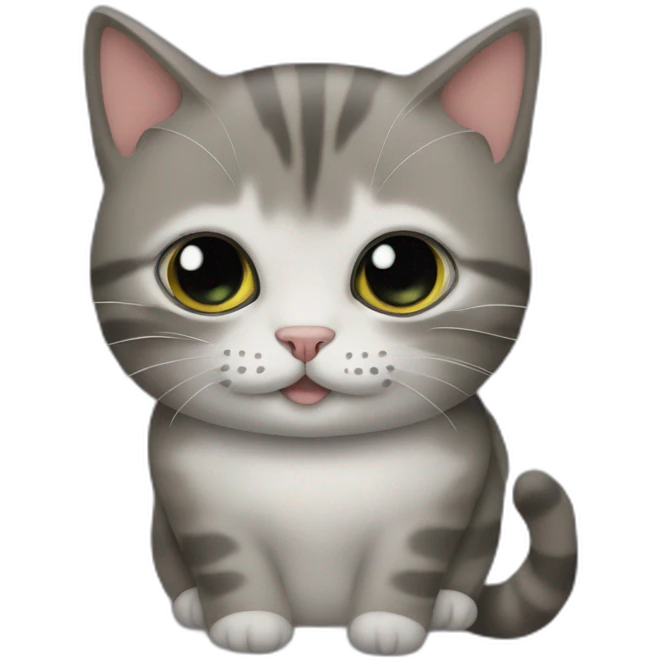 Un chat handicapé emoji