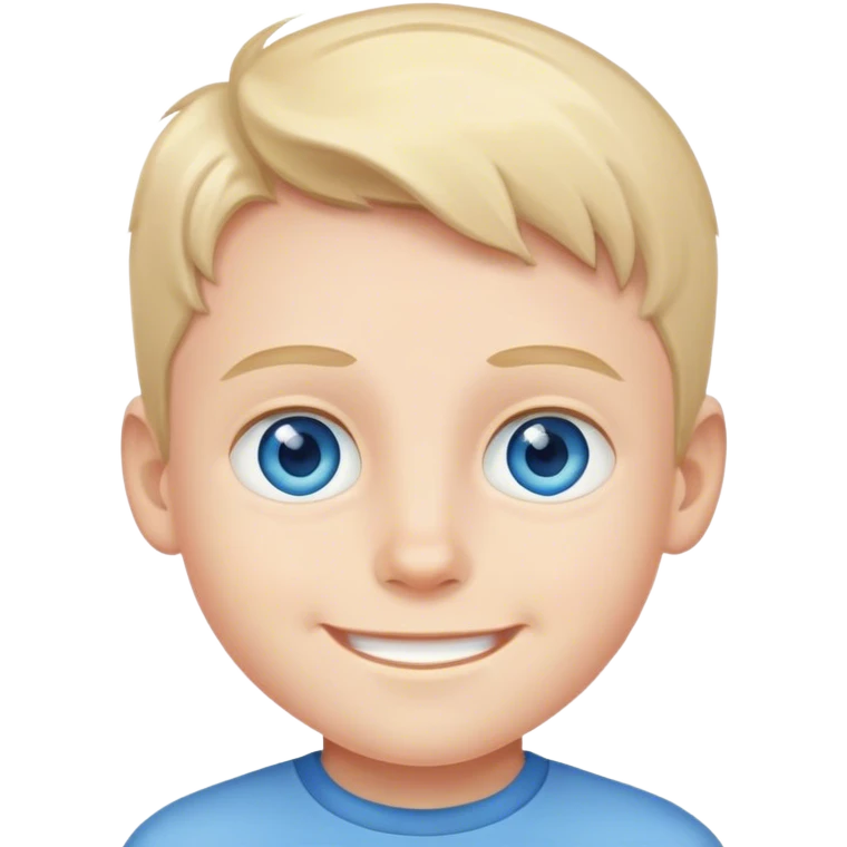 smiling boy with blue eyes emoji